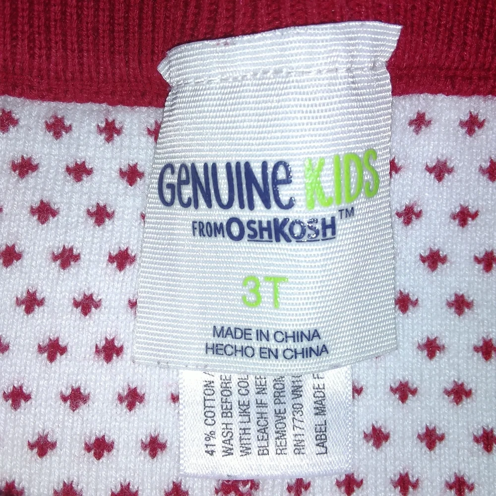 Osh Kosh Genuine Kids Embroidered Sweater Legging Pants